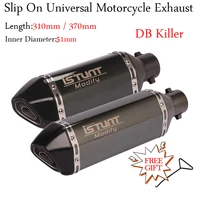 universal motorcycle exhaust pipe modified stainless steel escape db killer slip on for zt310r trk502c nc700 z250 xmax530