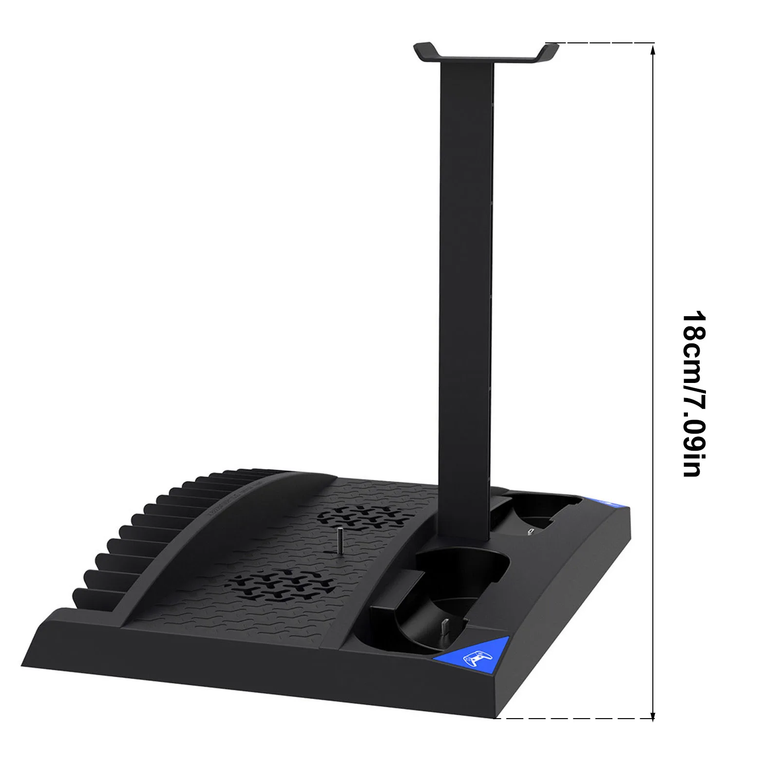 

For PS5 Vertical Cooling Fan Holder Digital Edition Port USB Hub Dual Controller Charging Station Charger For SONY PlayStation 5