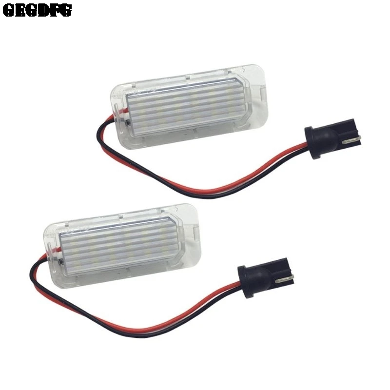 2 шт. Автомобильные светодиодные лампы 6000K для номерного знака Ford Focus 5D Fiesta Mondeo MK4