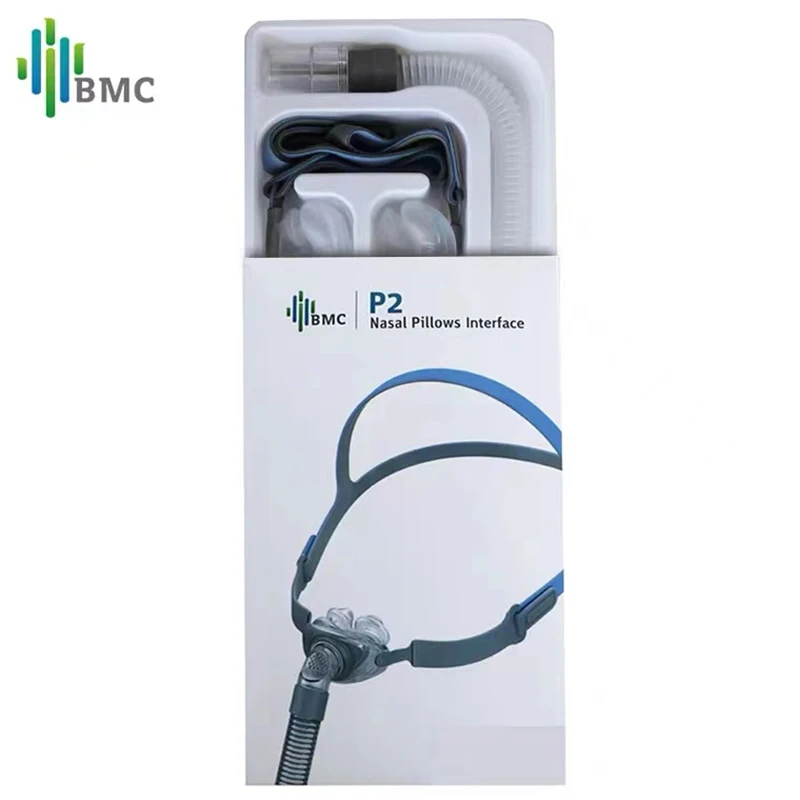BMC P2 Nasal Pillows Mask Light Weight Sleep CPAP for Snore Medical Machines S/M/L Three Size Soft Cushions P2H Waterless H | Красота и