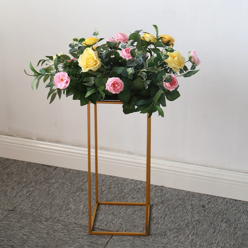 Искусственные цветы украшение для свадебной арки Подсолнухи листья ряд цветов |