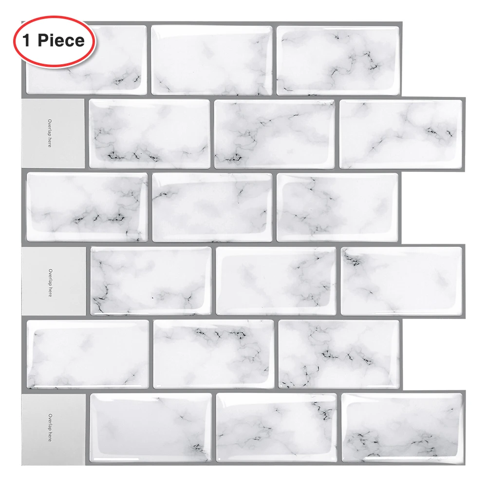 3D Наклейка на стену мозаика искусственная фотография DIY Backsplash кухня ванная