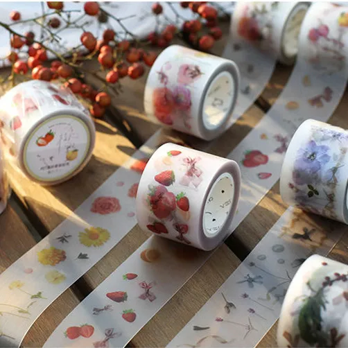 30 мм * 5 м цветочная серия декоративная клейкая лента ПЭТ маскирующая васи Diy