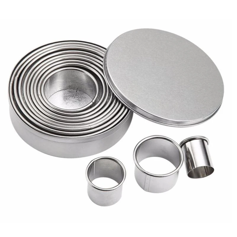 12 шт. круглые формы для пельменей из нержавеющей стали набор инструментов резки