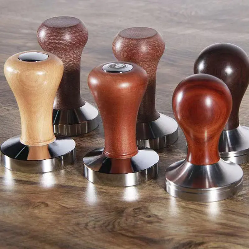 Пресс для кофе-порошка из нержавеющей стали с деревянной ручкой | Дом и сад