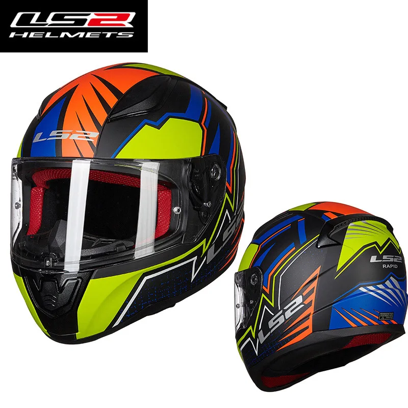 LS2 FF353 full face motorcycle helmet ABS reinforced shell KIDS HELMET XS man woman racing motorbike helmet ECE approval