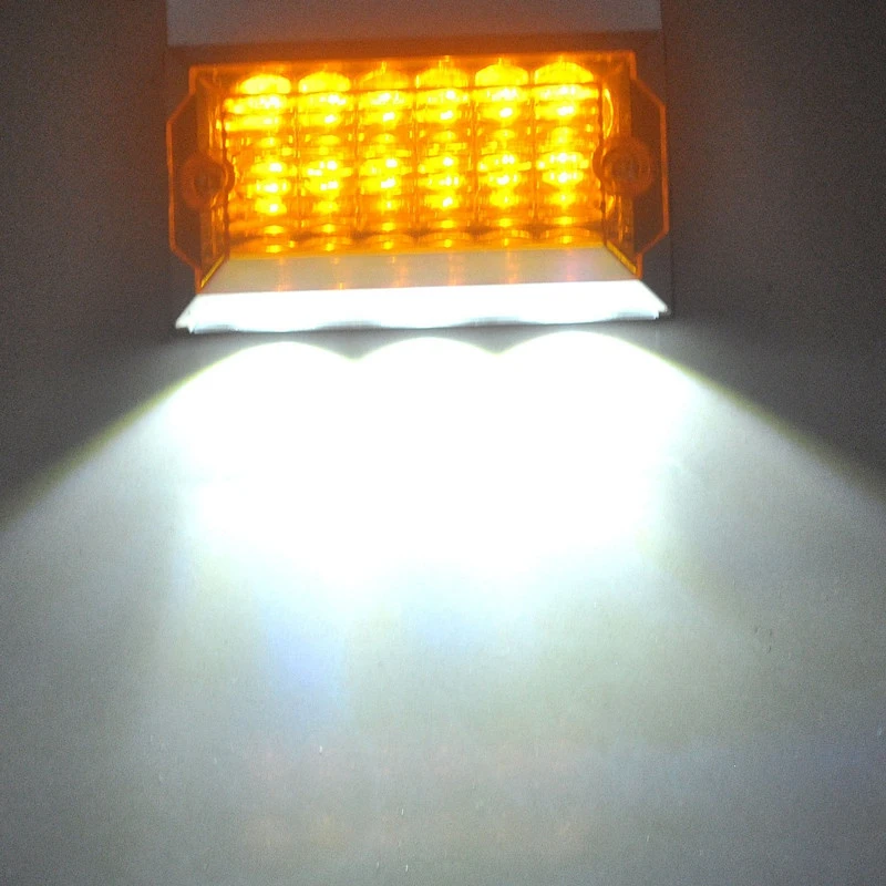 

6Pcs 24V 15 LED Side Marker Light Position Side Lights for Truck Trailer