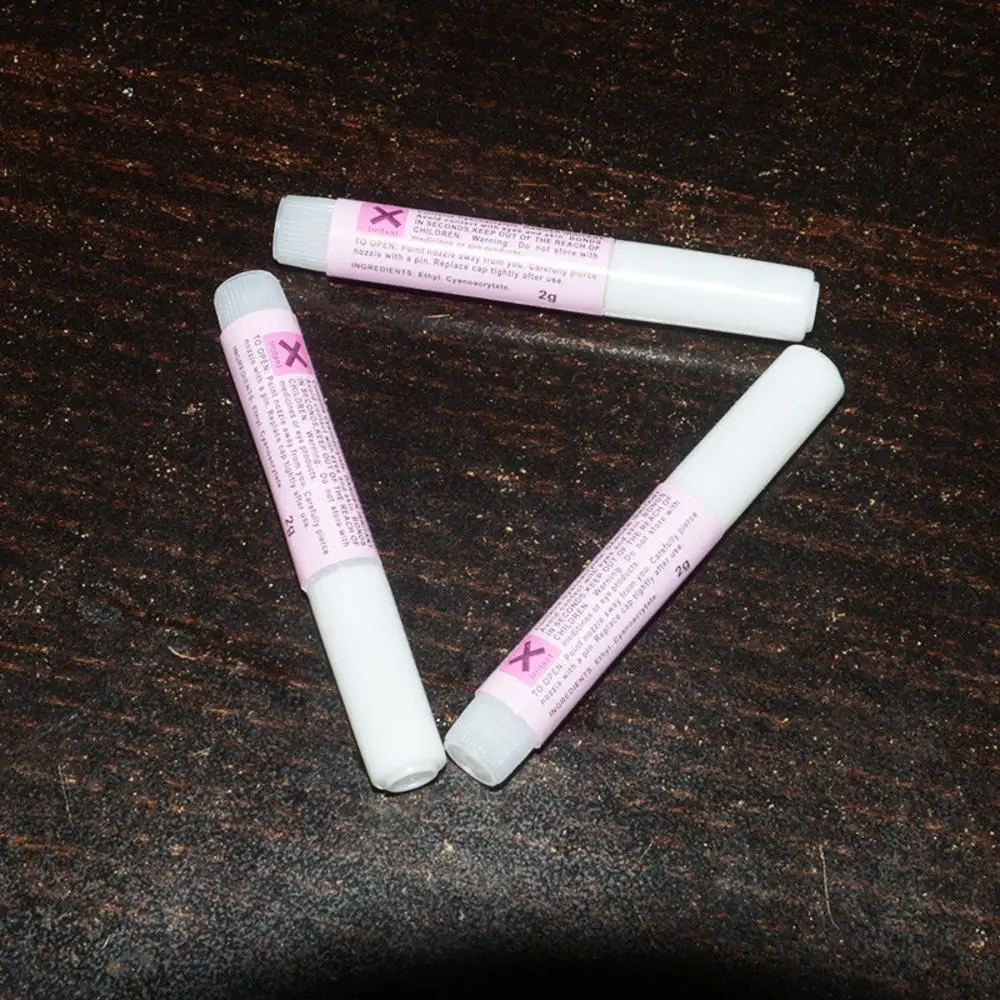 5 шт. 2 г Быстросохнущий супер клей для ногтей|Клей ногтей| |