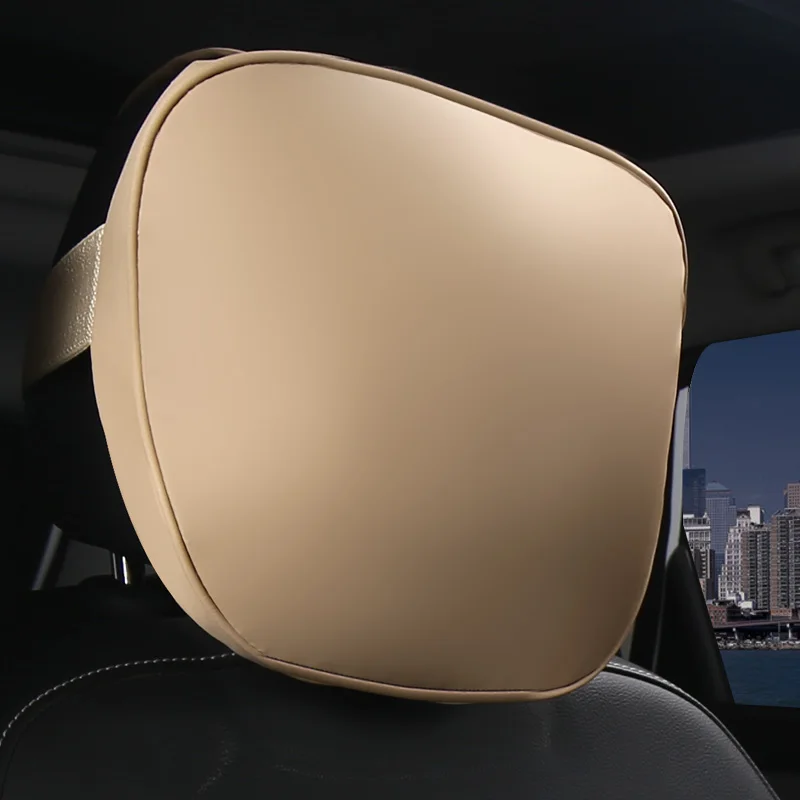 

PU Car Headrest Maybach Design S Class Ultra Soft Pillow Suede Fabric For Mercedes-Benz 29*19cm Back Cushion Accessories
