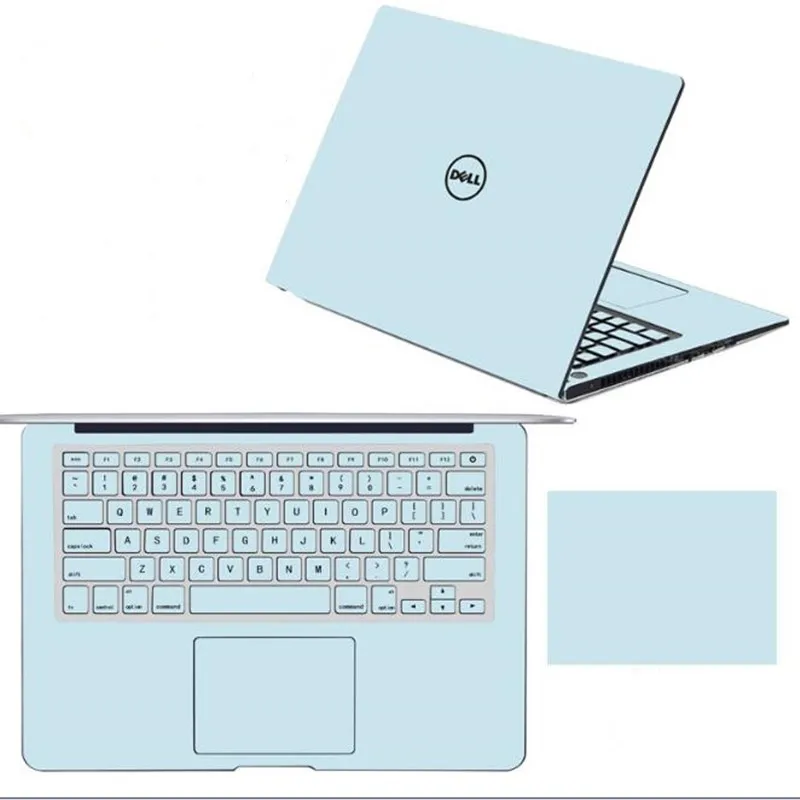Синий Наклейка для ноутбука acer dell hp lenovo samsung 12 13 14 15,6 дюймов, защитная пленка для экрана клавиатуры, водонепроницаемая - Цвет: Синий