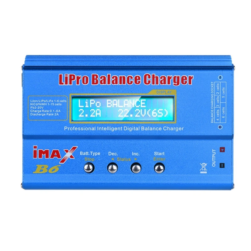 

Зарядное устройство HTRC B6, умное балансирующее зарядное устройство B6 B6AC, модель B6V2, зарядное устройство для самолета, европейская вилка