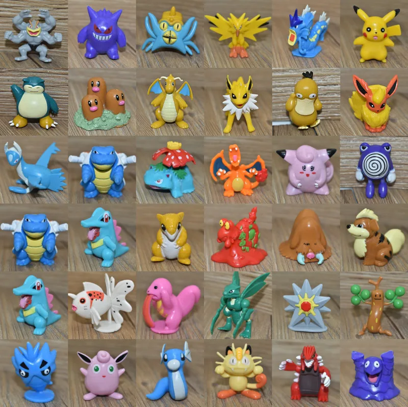 4 6 см Takara Tomy Покемон Пикачу 80 шт./упак. разных стилей Новая коллекция кукол