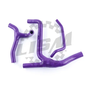 3PCS Fit For 2009-2011 Kawasaki KXF450 KX450F 2010 3-ply Motorcycle Silicone Radiator Y Hose Kit Upper and Lower