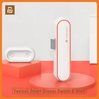Хит продаж, Xiaomi YEELOCK, смарт-замок для ящиков и шкафов без ключа, Bluetooth, разблокировка через приложение, защита от кражи, файл безопасности ребенка, выключатель для ящиков