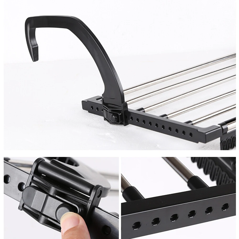 Складная вешалка для полотенец сушилка одежды полка с защитой от ржавчины