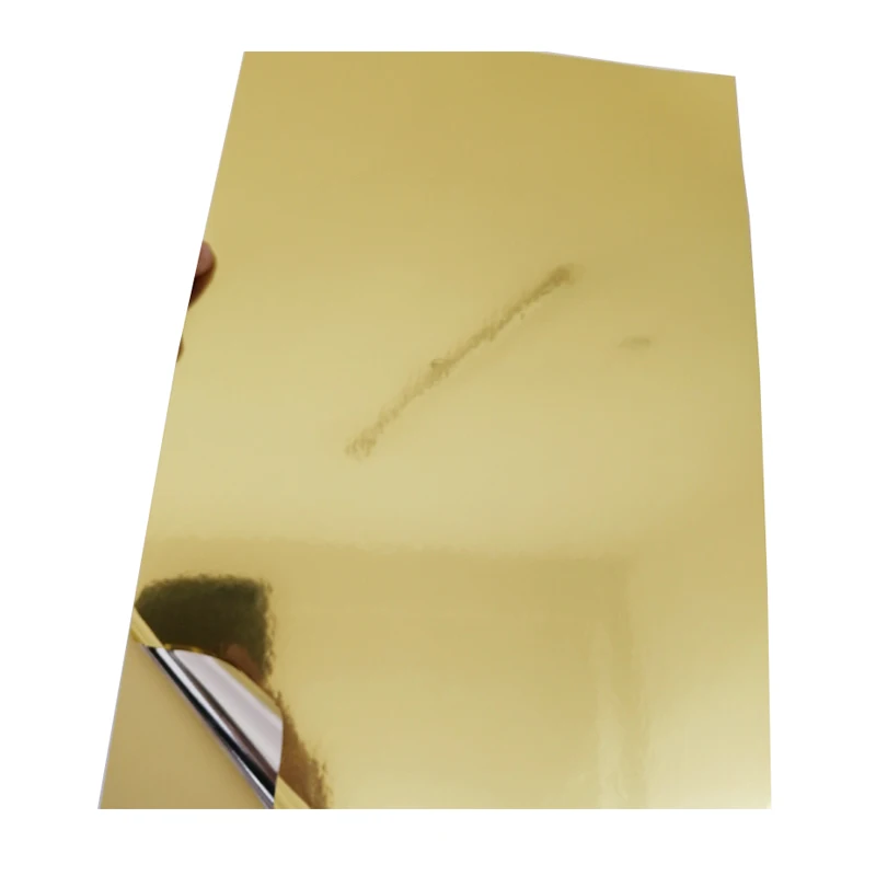 Новая блестящая золотая наклейка А4 особой плотности толщина 50 микрон бумага для