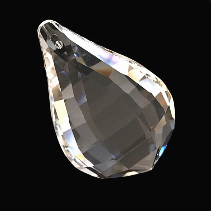 

50mm Suncatcher Crystal Faceted Lute Drop Chandelier Pendant Prism Hanging Ornament Fengshui Lamp Lighting Parts