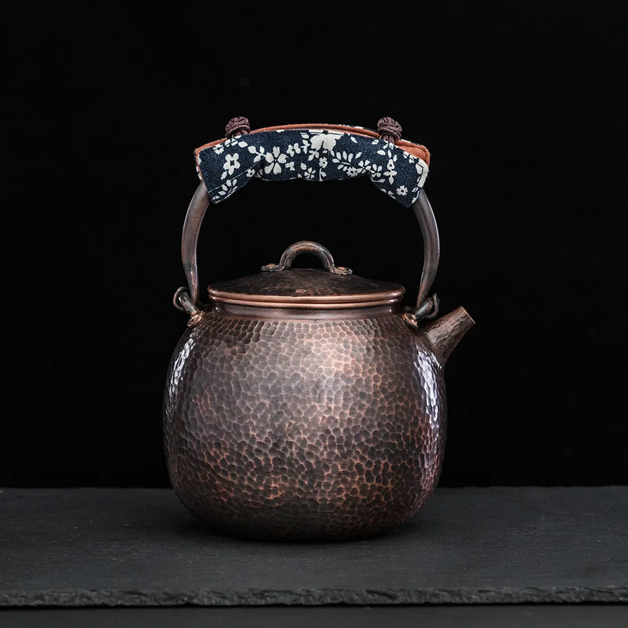 

Copper Household Teapot Small Kung Fu Tea Cooker Household Silver Pot Teapot Tea Set Electric Pottery Stove