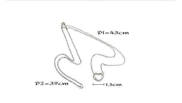 Изящный набор кристаллов kolye многослойный преном в форме сердца kpop эстетический