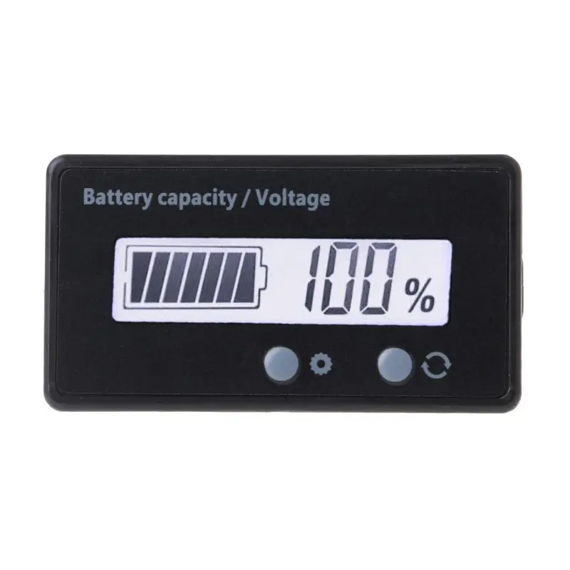 

12V/24V/36V/48V LCD Acid Lead Lithium Battery Capacity Indicator Voltmeter Electric Motorcycle Scooter Voltage Battery Tester