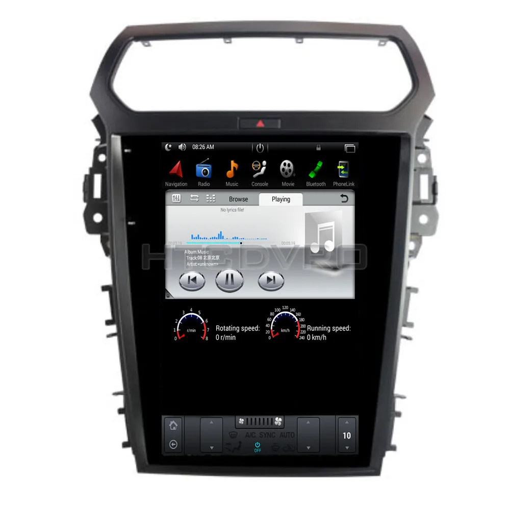 YMODVHT 12 1 дюймов Telsa стиль вертикальный экран четырехъядерный Android 7 2 Гб RAM