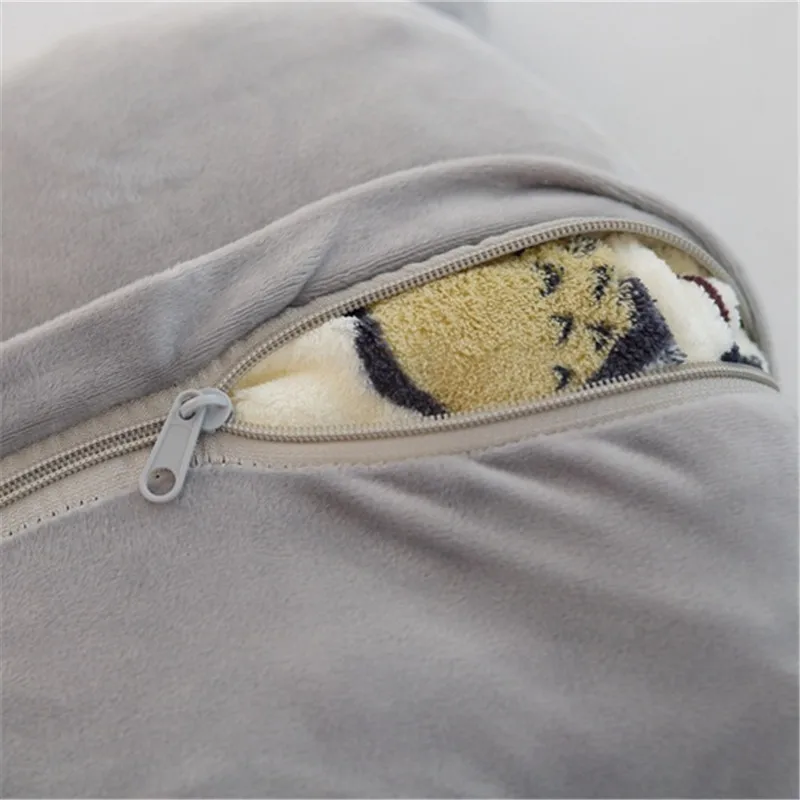 

3 in 1 Stuffed Animal Totoro pillow blanket Sleeping Doll Kawaii Cartoon Plush Toys Present Toys Children Baby Birthday Gift