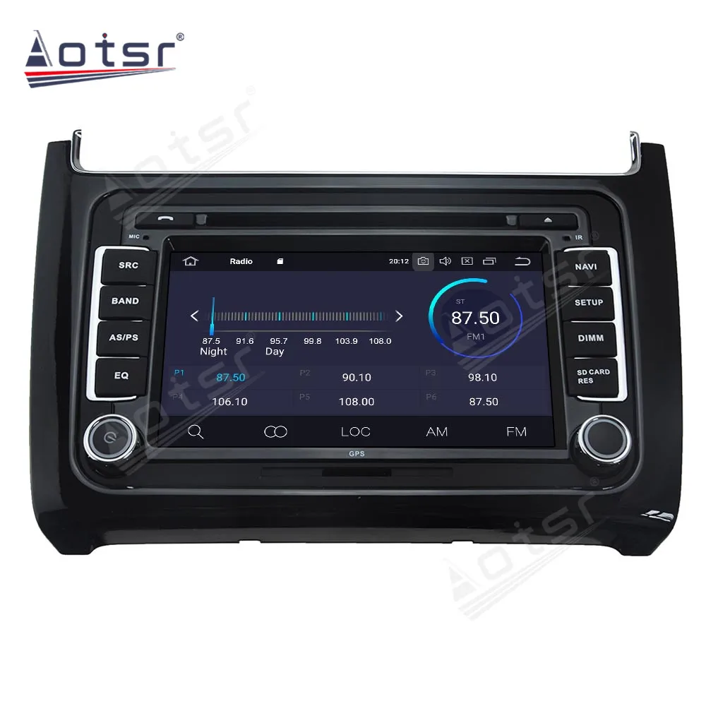 Мультимедийный плеер для Volkswagen Polo Android 11 0 4 Гб + 128 ГБ экран 2016 дюйма GPS-навигация