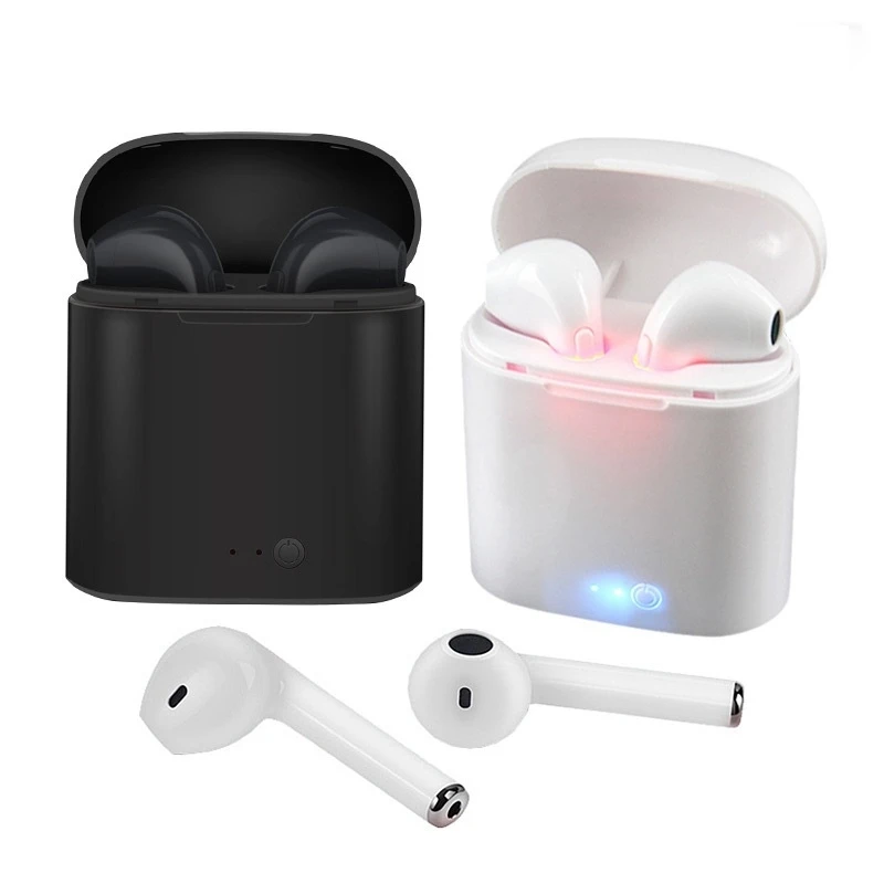 

Bluetooth headset, microphone headset and base charger i7s tws, wireless, stereo, in-ear for ios and android. Keep your hands