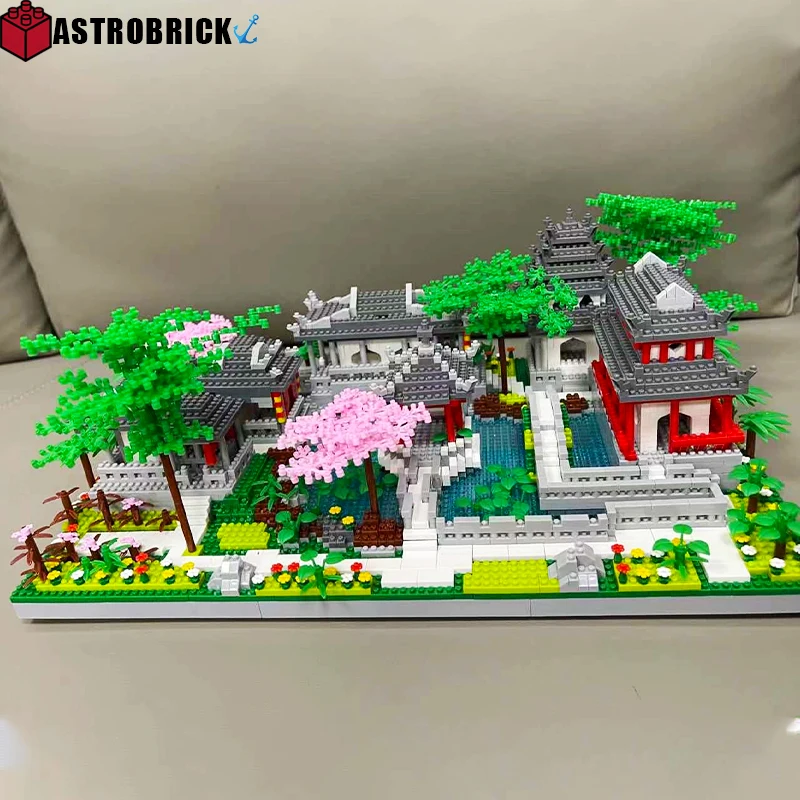 

Mini Bricks Architecture Suzhou Dream Garden Aegean Model Building Blocks CIty Street View Bricks DIY Toys For Children Gifts