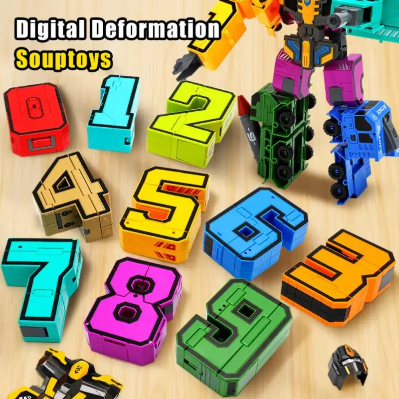 Робот-трансформер цифровой конструктор разных видов сборка комбинация боевых