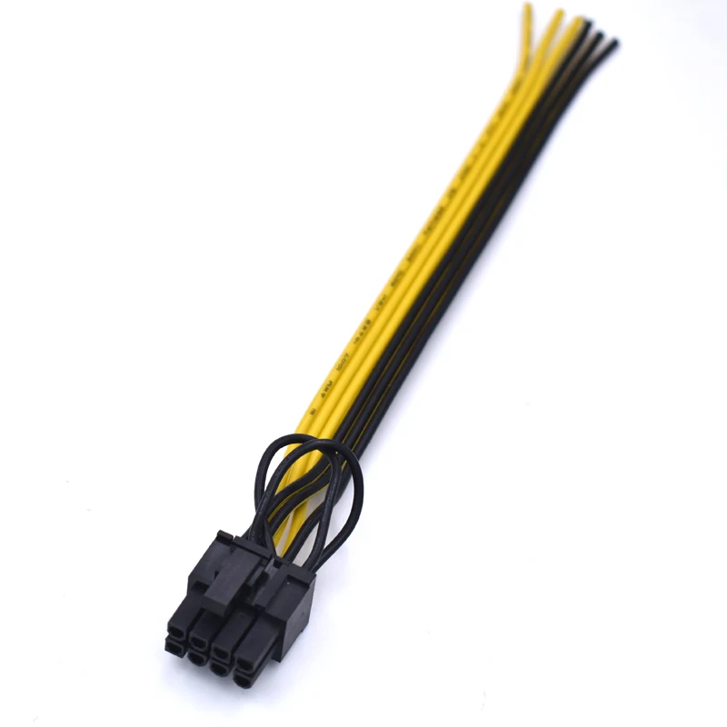 10 шт./лот 18 см AWG одиночный PCI-E GPU 8pin(6 + 2)pin видеокарта кабель питания | Компьютеры и