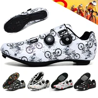 lightweight cycling shoes men outdoor mtb sneakers self locking bicycle road bike shoes breathable riding sports spd cleat shoes