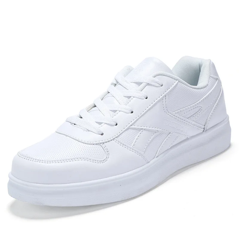 

Men's shoes autumn trendy shoes versatile soft soled small white shoes lovers white sports casual shoes waterproof board shoes
