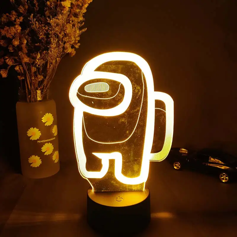 Настольная лампа для игровой комнаты декоративный светодиодный ночник на стол