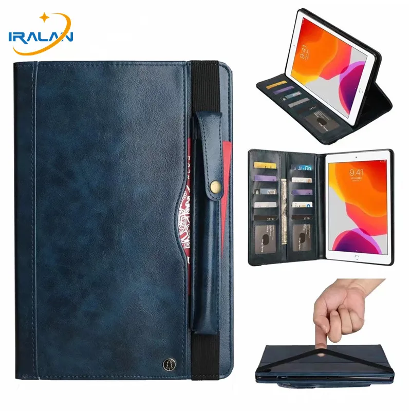 Премиум из искусственной кожи чехол для Apple iPad 10 2 2019 7 го поколения A2200 A2198 умный с