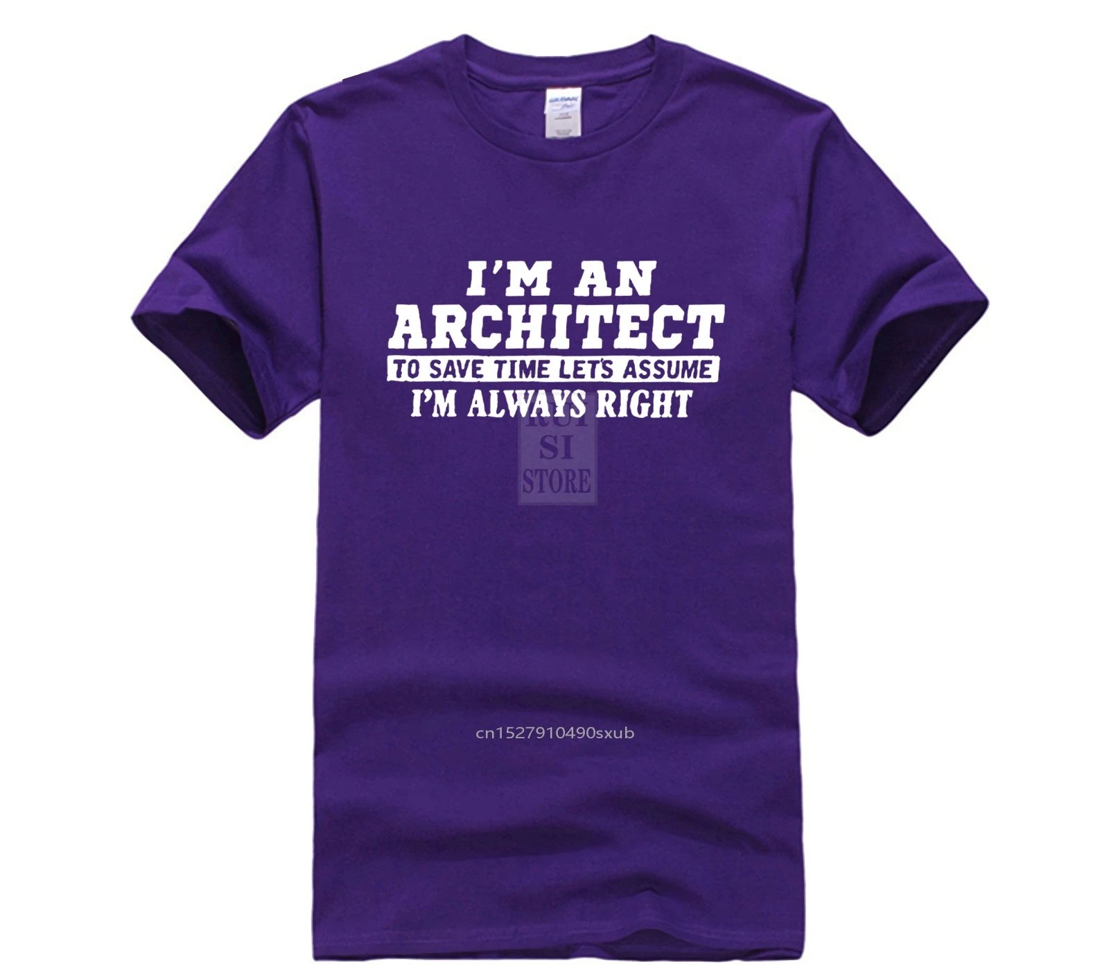 

Cotton fashion 2020 trend T-shirt Summer Funny Print men Cool architect i m an architect Men Printing Short Sleeve Tshirt trend