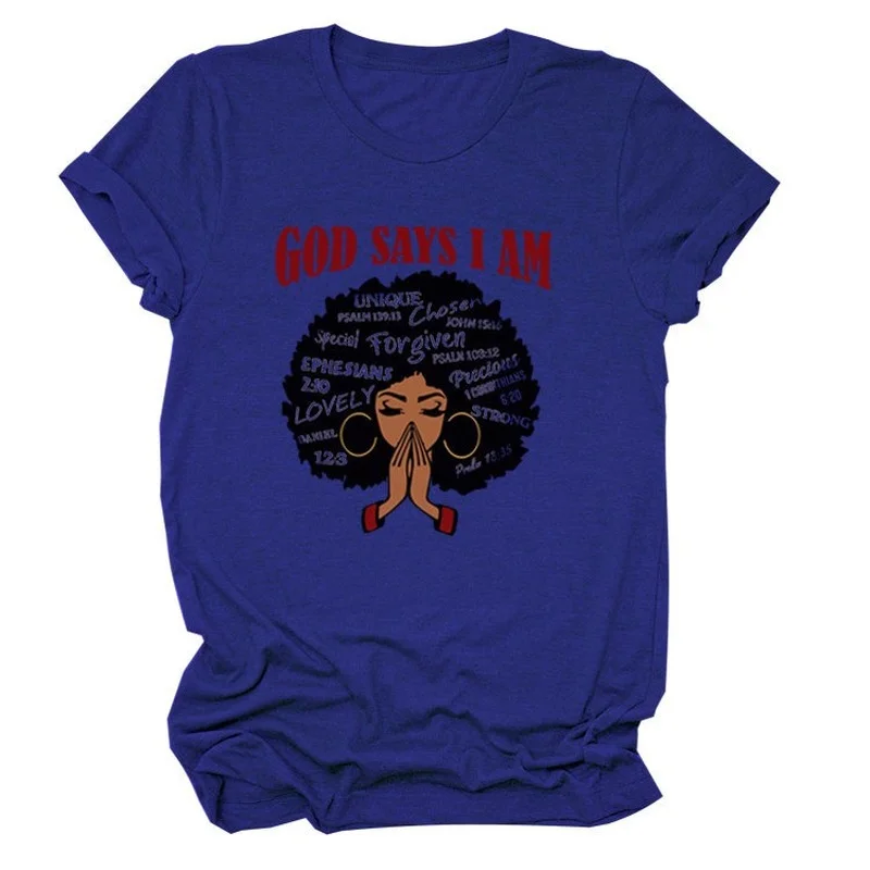 

Wild Curl Up Black Gril Print Women T Shirt Short Sleeve O Neck Loose Women Tshirt Ladies Tee Shirt Tops Clothes Camisetas Mujer
