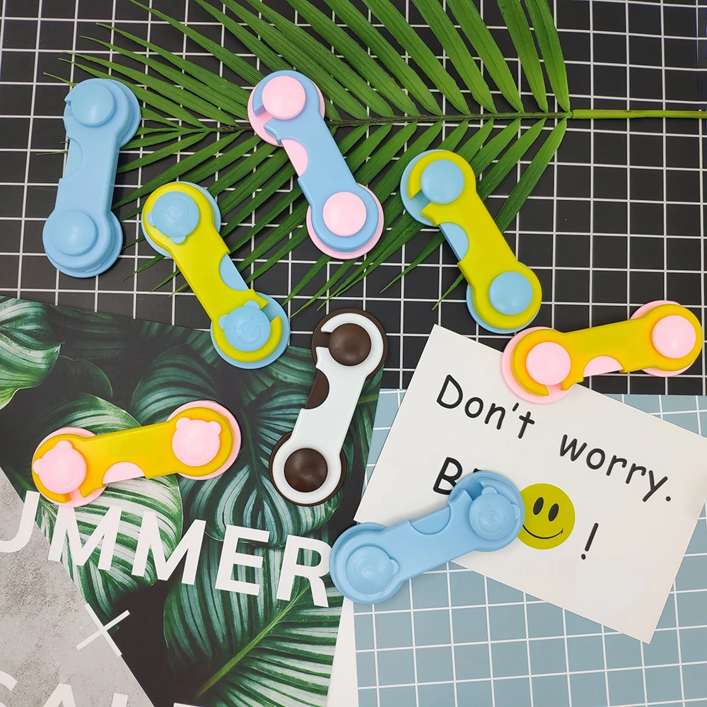 10 шт./лот замок для ящика двери Шкаф Холодильник туалет детские безопасные замки