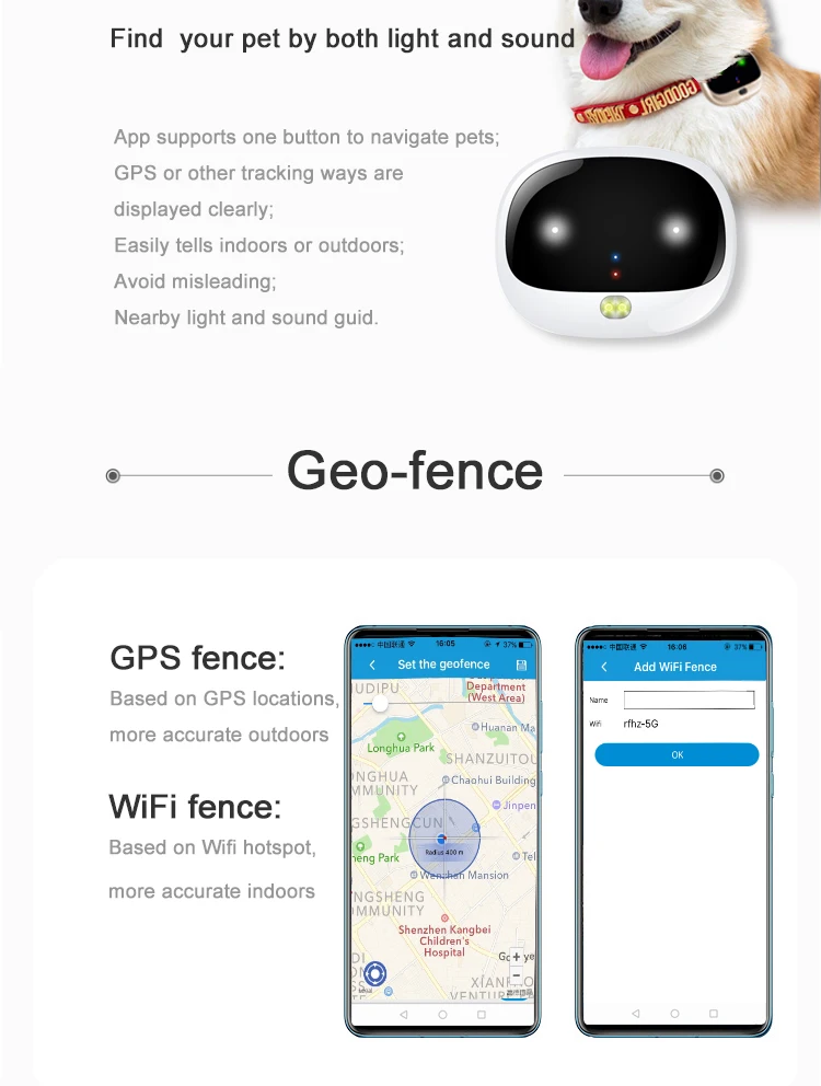 Gps трекер gps для домашних животных мини локатор отслеживания в реальном времени