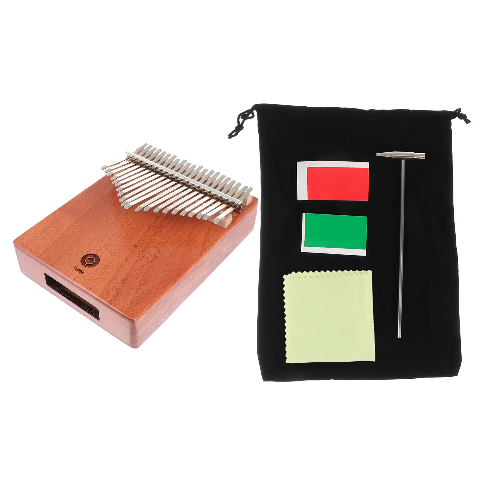 

1 Set Creative 21-tone Wooden Mini Fingertip Kalimba Piano Small Kalimba (Wood Color)