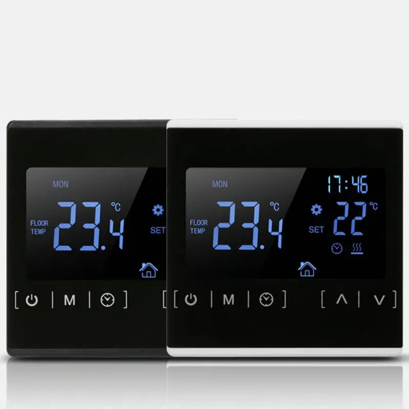 Термостат с сенсорным ЖК-экраном, электрическая система подогрева пола, регулятор температуры воды AC85-240V от AliExpress WW
