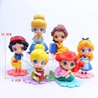 Кукла Принцесса DISNEY Q posket спутанная Рапунцель Белоснежка ПВХ экшн-Фигурки игрушки куклы игрушки торт Декор День Рождения Вечеринка