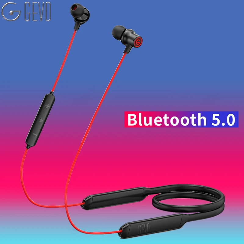 GEVO Bluetooth 5,0 наушники IPX6 водонепроницаемые наушники-вкладыши беспроводные наушники спортивные басы Наушники с микрофоном для IPhone XIaomi huawei