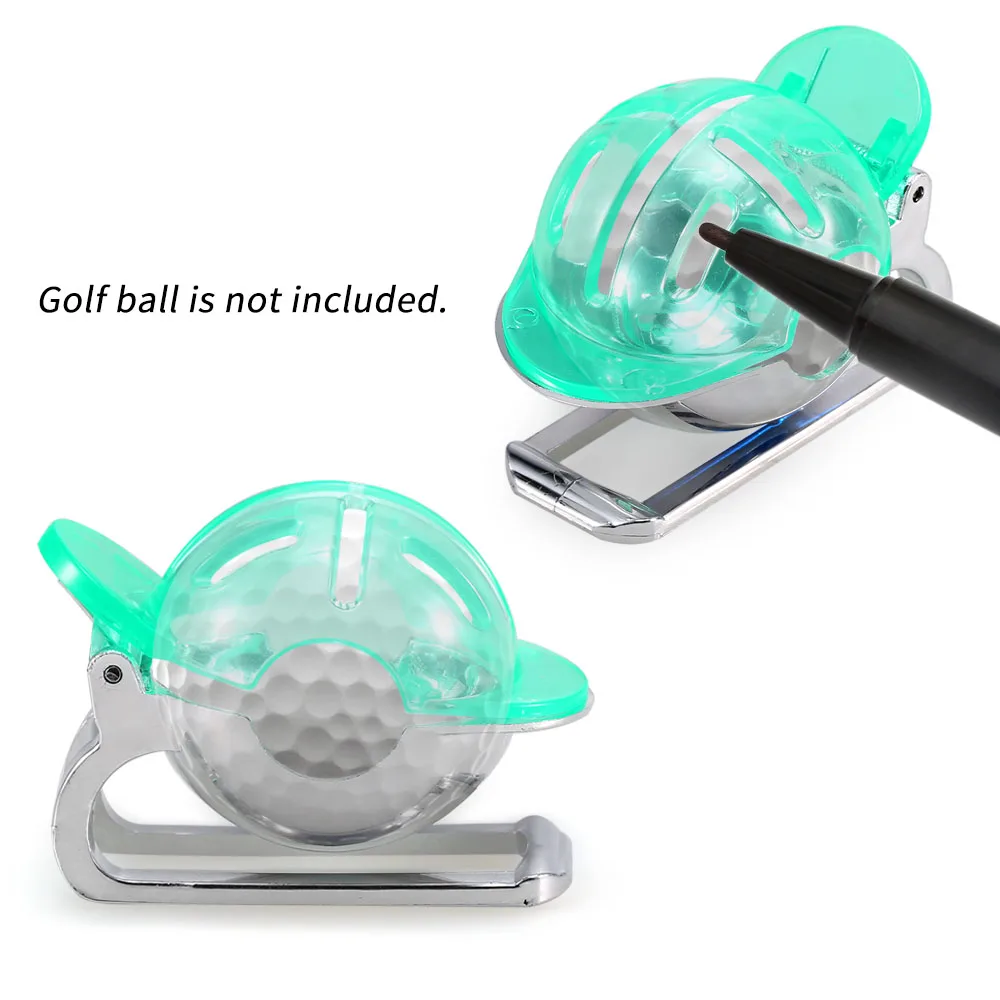 

Golf Ball Line Marker Liner Set with Pen Drawing Marking Alignment Tool Golf Accessories Training Aids