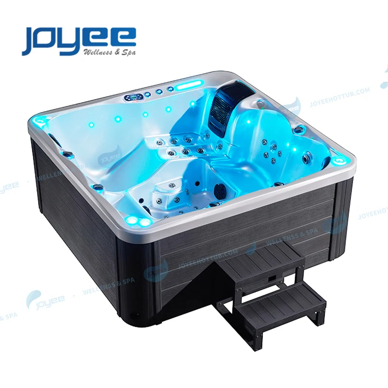 JOYEE Европа внешнее освещение спа гидромассажная Ванна 6 человек сад