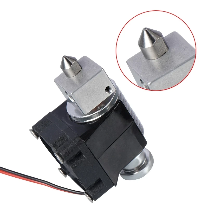 3d printer nozzle 3pcs extruder parts tc4 titanium alloy mk8 nozzles m6 thread 0 2 0 3 0 4 0 5mm 1 75mm for ender3 cr10 ender5 free global shipping