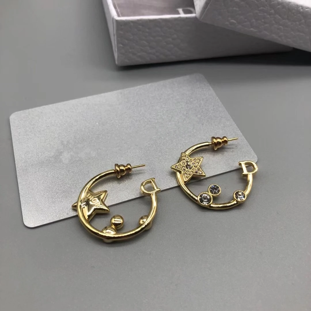 

Personalized Circle Stars Classic Fashion Earrings