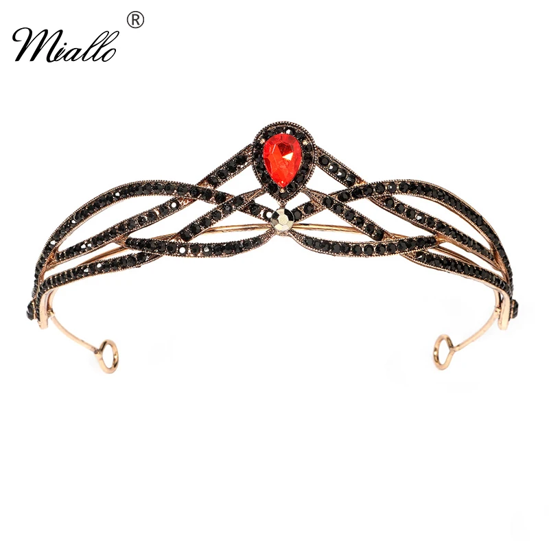

Miallo Rhinestone Crown Headband Tiaras and Crowns Crstal Hair Jewelry for Women Accessories Party Headpiece Headwear Gift