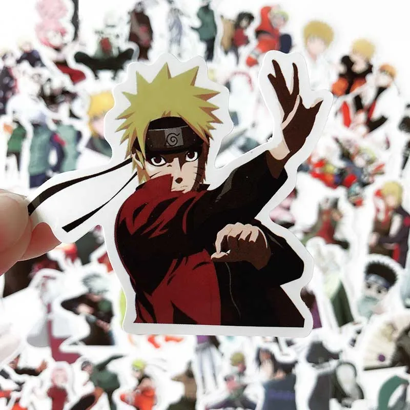 100 шт. аниме-наклейка наруто Саске мультфильм для сноуборда ноутбука багажа
