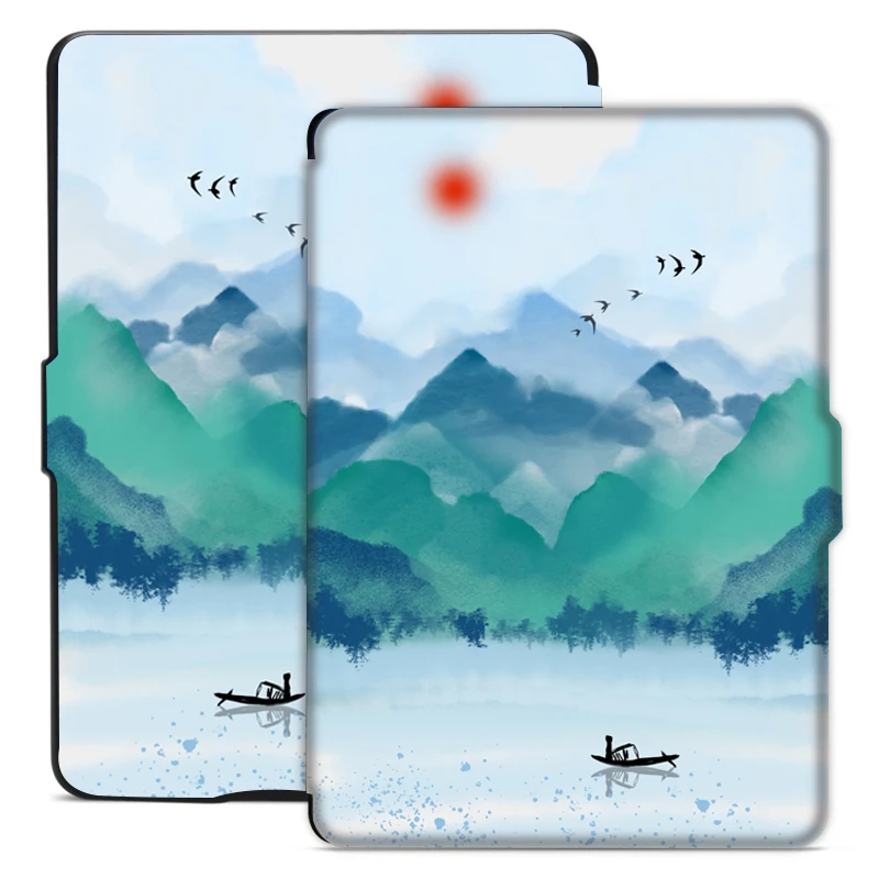 

Окрашенный чехол для Funda kindle 7-го поколения, выпущен в 2014 году, тонкий чехол для kindle 2014 с автоматическим режимом сна и пробуждения/магнитный